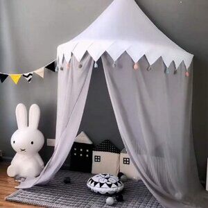 Bed Canopy for Kids Bed, Girls Bed, Nursery, Playroom, Reading Room